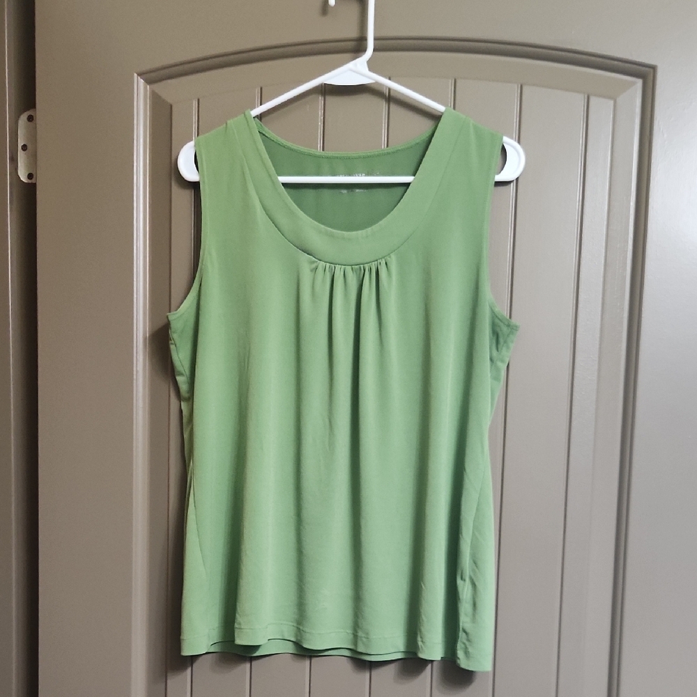 Susan Graver Light Green Tank Top